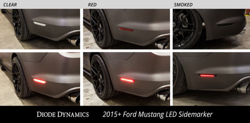 Diode Dynamics 15-21 Ford Mustang LED Sidemarkers - Red (set)