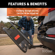 Load image into Gallery viewer, Curt 60in x 20in Basket-Style Cargo Carrier (Folding 2in Shank)