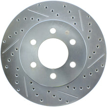 Load image into Gallery viewer, StopTech 02-06 Ford Expedition / 02-06 Lincoln Navigator Sport Slotted &amp; Drilled Front Left Rotor