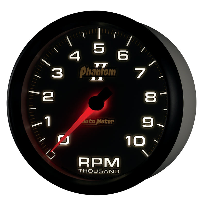 Autometer Phantom II 5in Electrical 10K RPM In-Dash Tachometer