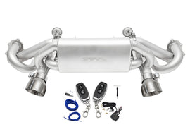 SOUL 2020+ Porsche 718 GT4 / Spyder / GTS 4.0L Valved Exhaust - Brushed Straight Cut Tips - w/ VC