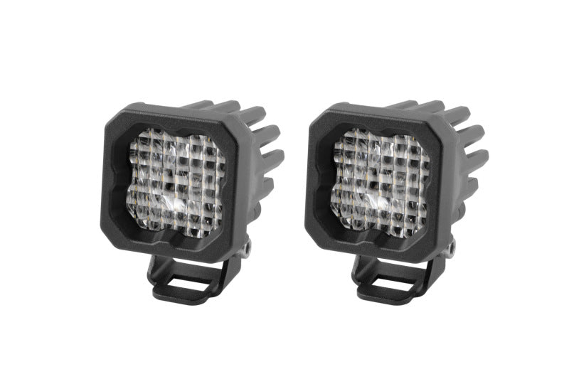 Diode Dynamics Stage Series C1 LED Pod Pro - White Wide Standard WBL (Pair)