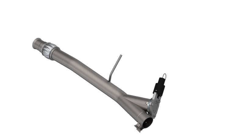 QTP 14-18 Chevrolet Silverado 1500 4.8L/5.3L EC/CC Standard Bed 3in 304SS Aggressor Cutout Mid Pipe