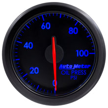 Load image into Gallery viewer, Autometer Airdrive 2-1/6in Oil Pressure Gauge 0-100 PSI - Black