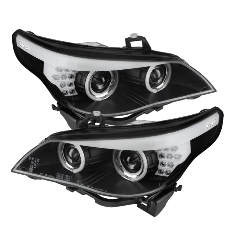 Spyder BMW E60 5-Series 04-07 Projector Halogen Model- CCFL Halo Blk PRO-YD-BMWE6004-CCFL-BK