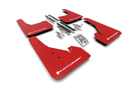 Rally Armor 18-25 Toyota Corolla Hatchback Red UR Mud Flap w/White Logo