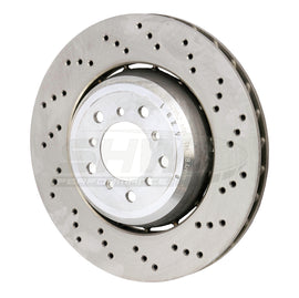 SHW 08-13 BMW M3 4.0L Right Front Cross-Drilled Lightweight Brake Rotor (34112283802) - GTR Auto