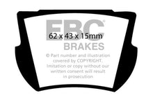 Load image into Gallery viewer, EBC 66-74 Lotus Elan 1.6 Yellowstuff Rear Brake Pads