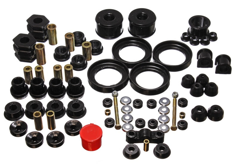 Energy Suspension 96-00 Honda Civic/CRX Black Hyper-Flex Master Bushing Set - GTR Auto