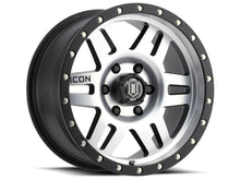 Load image into Gallery viewer, ICON Six Speed 17x8.5 5x150 25mm Offset 5.75in BS 116.5mm Bore Satin Black/Machined Wheel