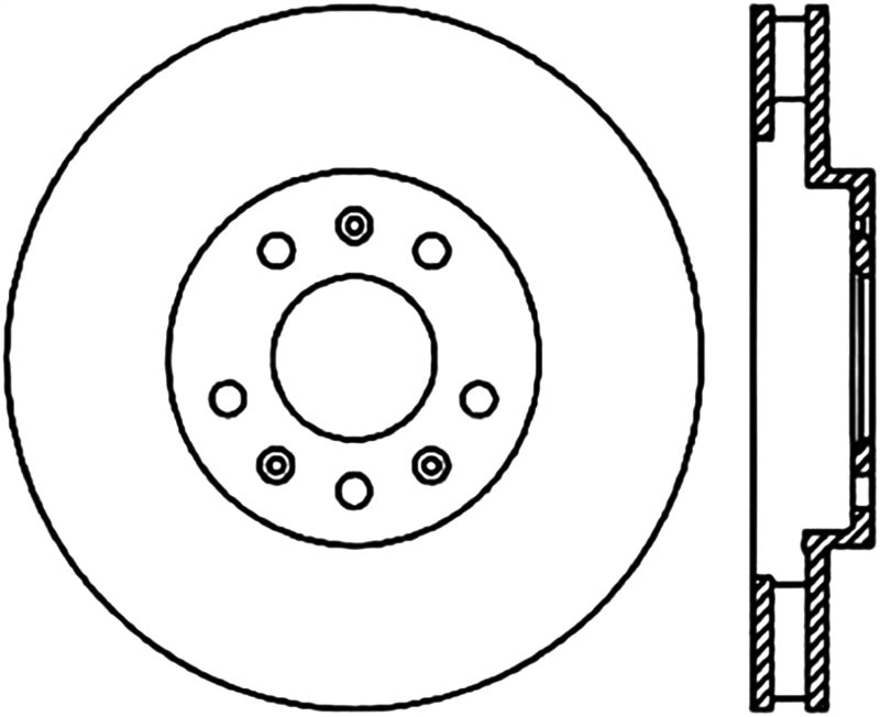 StopTech Sportstop Cryo Sport Drilled Rotor - Front Left