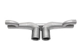 SOUL 06-11 Porsche 997 / 997.2 GT3 Center Muffler Bypass Exhaust - 3.5in Gunmetal Double Wall Tips