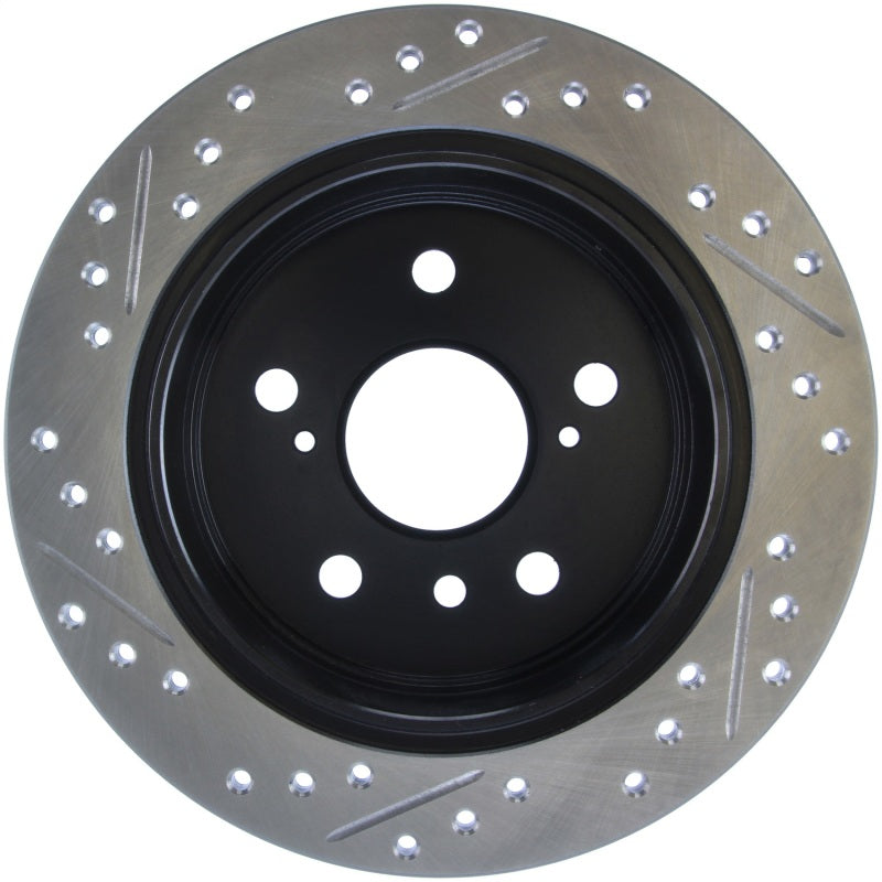 StopTech 02-06 Lexus ES 250/300/330/350 / 05-07 Toyota Avalon Slotted & Drilled Left Rear Rotor