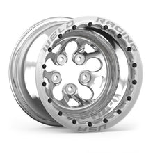 Load image into Gallery viewer, Weld Alpha-1 15x12 / 5x4.5 BP / 4in. BS Polished Wheel - Black Double Beadlock MT