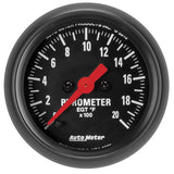 Autometer Z Series 52mm 2000 Degree Pyrometer (EGT) Gauge