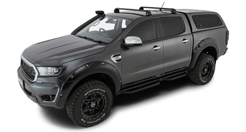 Rhino-Rack 11-20 Ford Ranger PX 4 Door Double Cab Vortex ROC25 Flush 2 Bar Roof Rack - Black