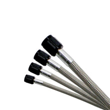 Load image into Gallery viewer, Nitrous Express 4AN 12in Stainless Steel Braided Hose - Black - GTR Auto