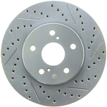 Load image into Gallery viewer, StopTech Select Sport 06-15 Lexus IS250 Sport Slotted &amp; Drilled Front Left Rotor