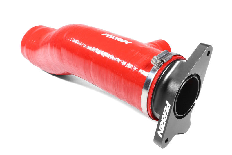 PERRIN 22-24 Subaru WRX / 20-25 LGT & OBXT Turbo Inlet Hose w/Turbo Adapter Flange (Long) - Red
