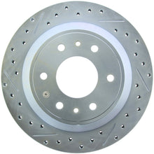 Load image into Gallery viewer, StopTech Select Sport 02-09 Chevrolet Trailblazer Slotted &amp; Drilled Right Rear Brake Rotor