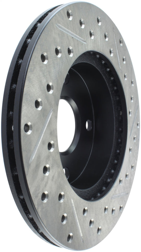 StopTech 89-93 Mazda Miata MX-5 Slotted & Drilled Right Front Rotors