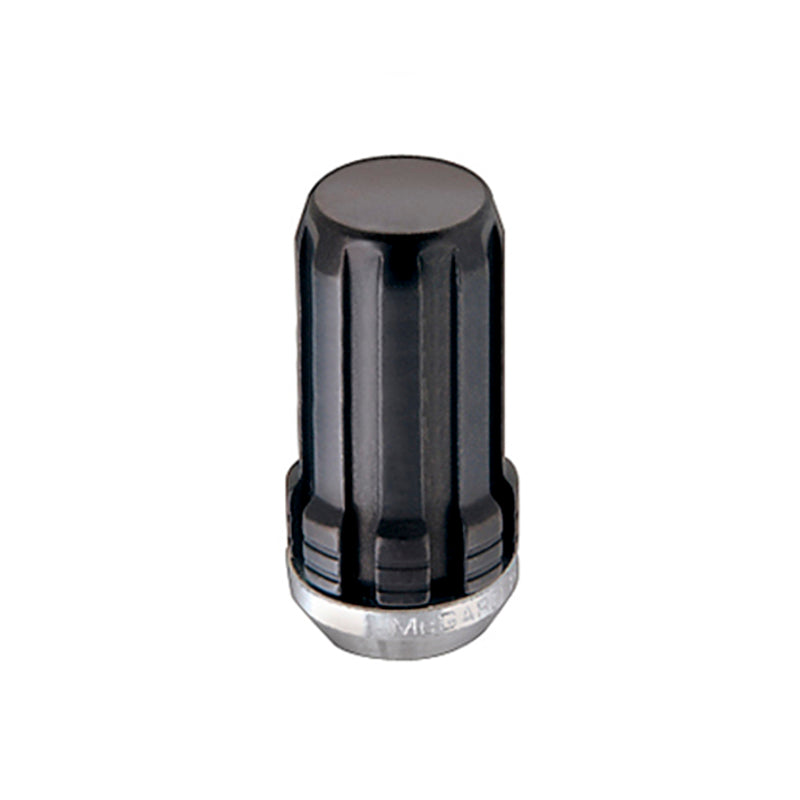 McGard SplineDrive Lug Nut (Cone Seat) M14X1.5 / 1.648in. Length (Box of 50) - Black (Req. Tool)