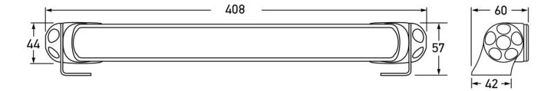 Hella LED Lamp Light Bar 9-34V 350/16in WIDE MV