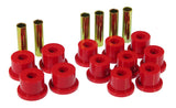 Prothane 73-87 GM Rear Spring & Shackle Bushings (w/ 1.5in Bushings) - Red