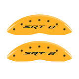 MGP 4 Caliper Covers Engraved Front & Rear SRT8 Yellow finish black ch