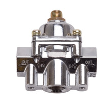 Load image into Gallery viewer, Edelbrock Fuel Pressure Regulator Carbureted 180 GPH 5-10 PSI -10 In/Out -6 Return Red/Clear