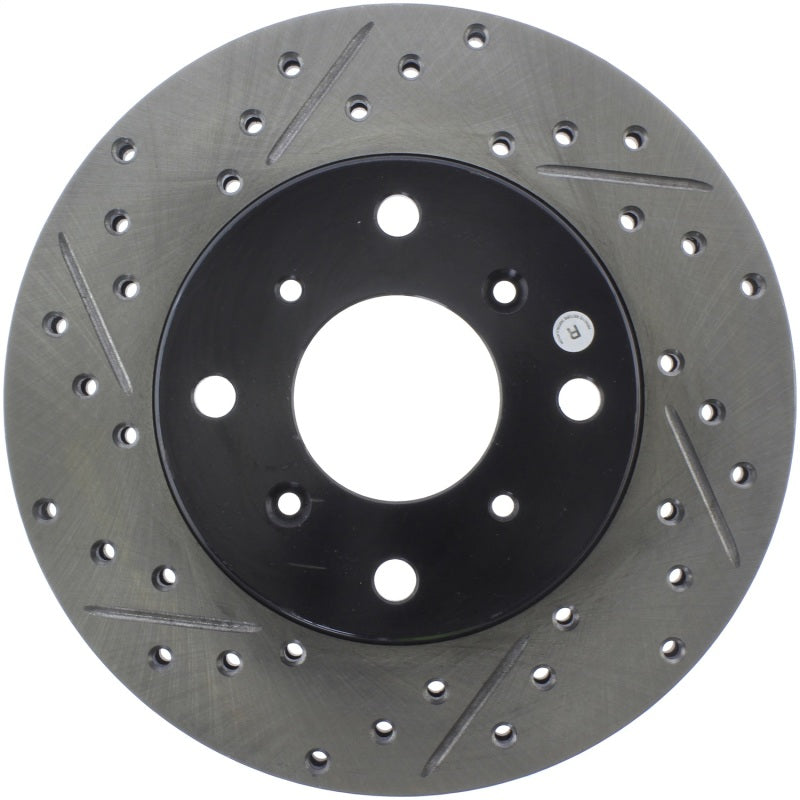 StopTech 92-96 Honda Prelude S/SE/Si Slotted & Drilled Right Front Rotor