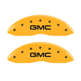 MGP 4 Caliper Covers Engraved Front & Rear Denali Yellow finish black ch