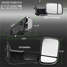 Load image into Gallery viewer, xTune Dodge Ram 1500 09-12 Extendable Heated Adjust Mirror Chrome Housing Right MIR-DRAM10-PW-R