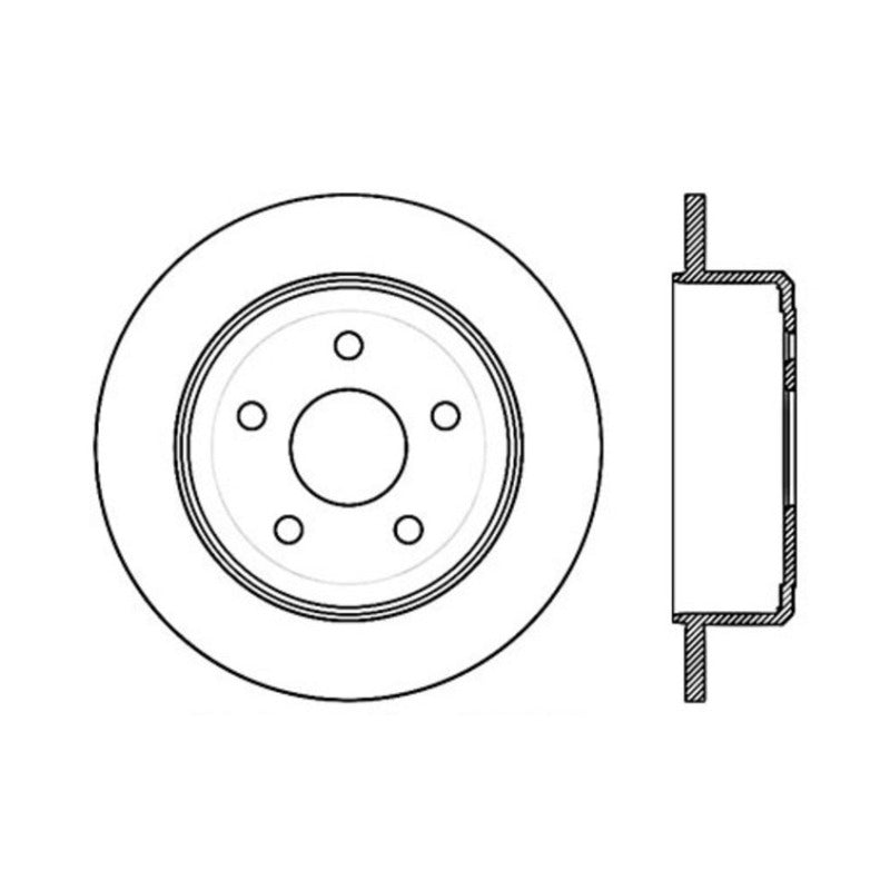 Stoptech 07-14 Jeep Wrangler Performance Rear Cryo Brake Rotor