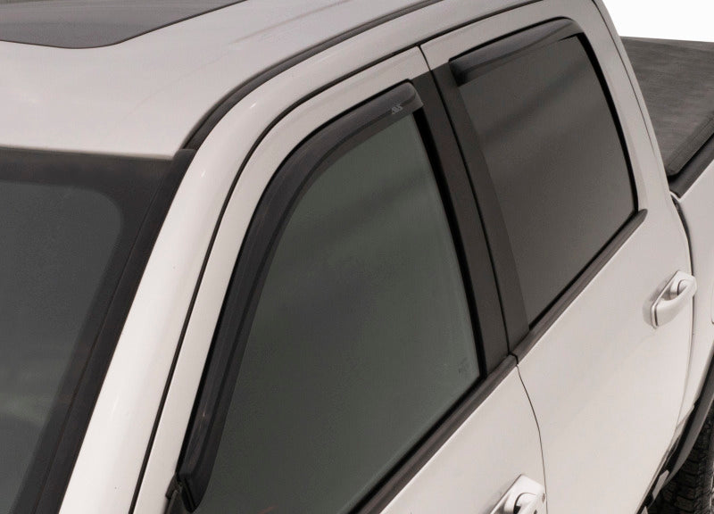 AVS 15-18 Chevy Colorado Crew Cab Ventvisor In-Channel Front & Rear Window Deflectors 4pc - Smoke - GTR Auto
