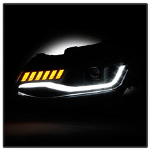 Load image into Gallery viewer, Spyder Chevy Camaro 16-18 Halogen Model Projector Headlights Black PRO-YD-CCAM16HALSI-SEQ-BK