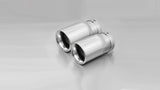 Remus 2014 BMW 3 Series F30/F31 76mm Rolled Edge Chromed Tail Pipe Set