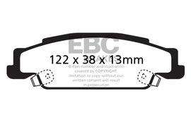 EBC 05-08 Pontiac Grand Prix 5.3 Redstuff Rear Brake Pads
