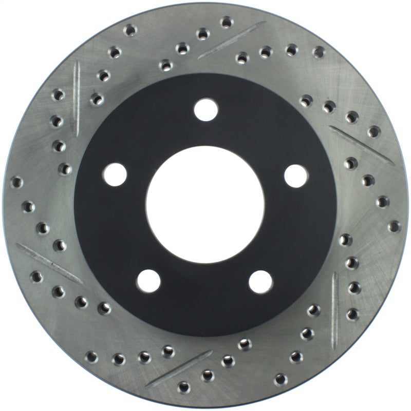 StopTech Power Slot 90-96 Buick Century / 90-96 Olds Cutlass Ciera Fr Right Drilled & Slotted Rotor