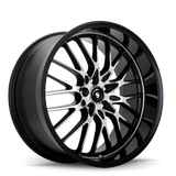 Konig Lace 16x7 8x100/114.3 ET40 Black/Machine Spoke