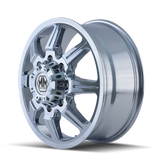 Mayhem 8101 Monstir 22x8.25 / 8x210 BP / 127mm Offset / 154.2mm Hub Front Chrome Wheel