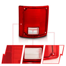 Load image into Gallery viewer, ANZO 1978-1991 Chevy Blazer Taillight Red/Clear Lens w/o Chrome Trim Fleetside (OE Replacement)