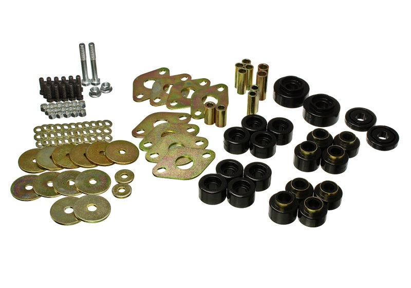 Energy Suspension 18-20 Jeep Wrangler JL Body Mount Set With Hardware - Black - GTR Auto