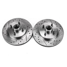 Load image into Gallery viewer, Power Stop 87-93 Ford Mustang Front Evolution Drilled &amp; Slotted Rotors - Pair