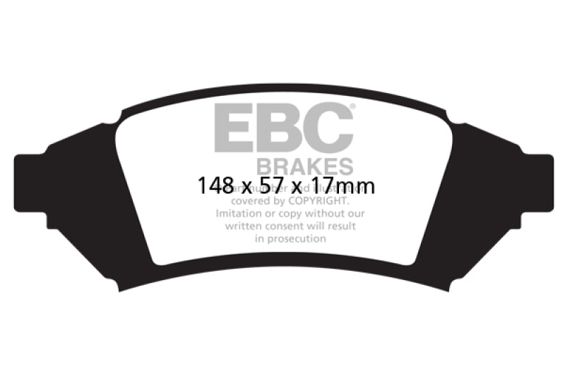 EBC 04 Pontiac Grand Prix 3.8 Greenstuff Front Brake Pads