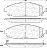 StopTech Sport Brake Pads w/Shims and Hardware - Rear