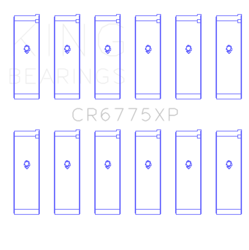 King Engine Bearings Nissan VQ35DE (Size +0.25) Performance Rod Bearing Set