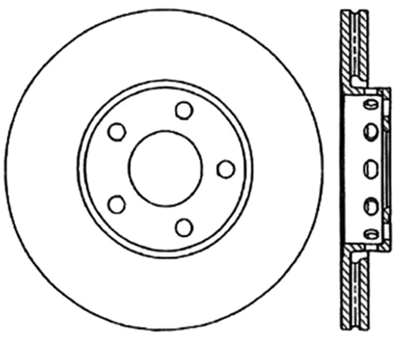 StopTech Drilled Sport Brake Rotor
