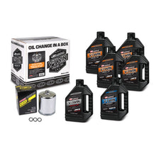 Load image into Gallery viewer, Maxima V-Twin Oil Change Kit Mineral w/ Chrome Filter Evolution