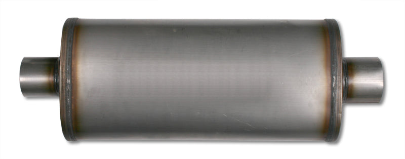 Diamond Eye Muffler 3-1/2in SGL IN/SGL OUT 22in BODY 28in OVERALL OVAL